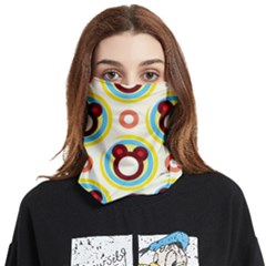 Hide And Seek Cute Cartoon Character Face Covering Bandana (two Sides) by Wegoenart