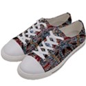 Stitched swirls Men s Low Top Canvas Sneakers View2