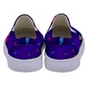 Cartoon Galaxy With Stars Background Kids  Canvas Slip Ons View4