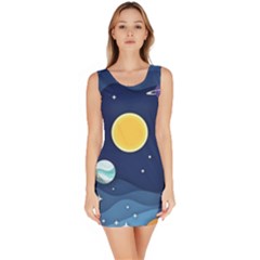 Galaxy Background Bodycon Dress by danenraven