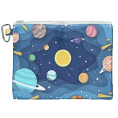 Galaxy Background Canvas Cosmetic Bag (xxl) by danenraven