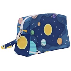 Galaxy Background Wristlet Pouch Bag (large) by danenraven