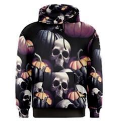 Halloween Party Skulls, Demonic Pumpkins Pattern Men s Core Hoodie by Casemiro