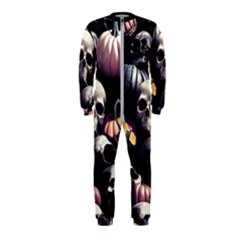 Halloween Party Skulls, Demonic Pumpkins Pattern Onepiece Jumpsuit (kids)