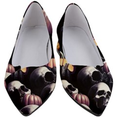 Halloween Party Skulls, Demonic Pumpkins Pattern Women s Block Heels  by Casemiro