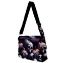 Halloween party skulls, Demonic pumpkins pattern Full Print Messenger Bag (M) View2