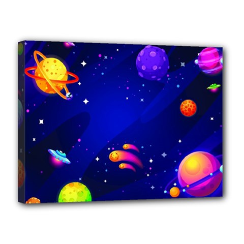 Artistic Space Planet Canvas 16  X 12  (stretched) by danenraven