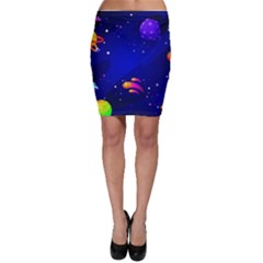 Artistic Space Planet Bodycon Skirt by danenraven