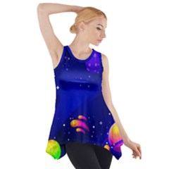 Artistic Space Planet Side Drop Tank Tunic by danenraven