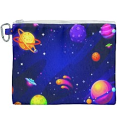 Artistic Space Planet Canvas Cosmetic Bag (xxxl) by danenraven