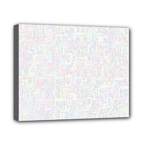 Computer Cyber Circuitry Circuits Electronic Canvas 10  X 8  (stretched)