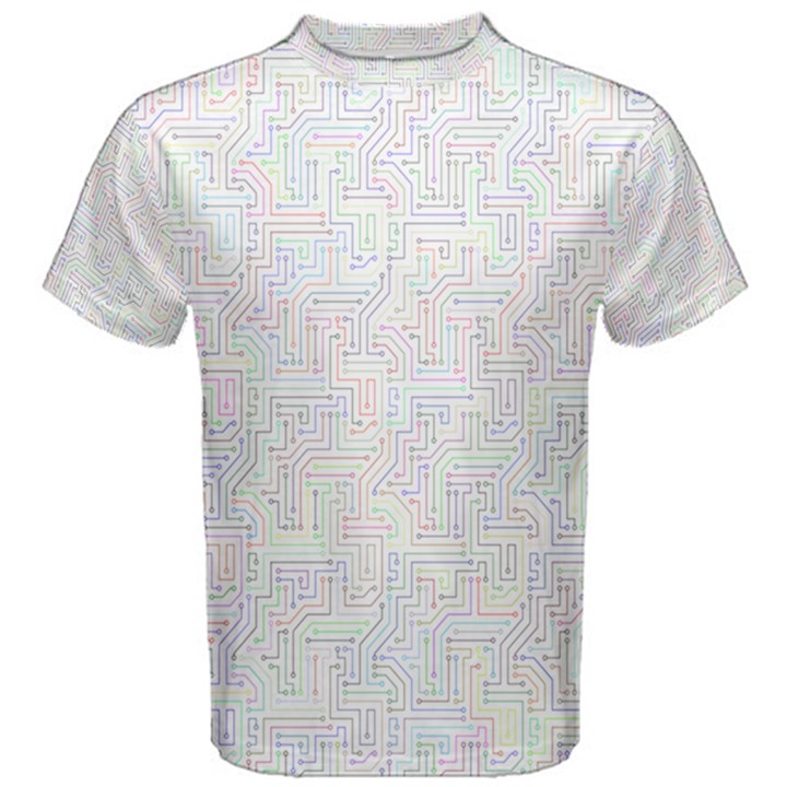 Computer Cyber Circuitry Circuits Electronic Men s Cotton Tee