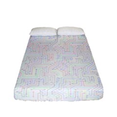 Computer Cyber Circuitry Circuits Electronic Fitted Sheet (full/ Double Size) by Jancukart