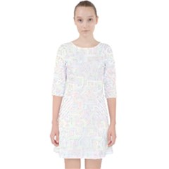 Computer Cyber Circuitry Circuits Electronic Quarter Sleeve Pocket Dress