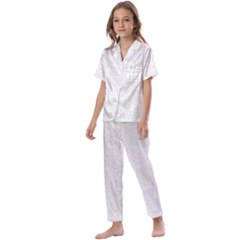 Computer Cyber Circuitry Circuits Electronic Kids  Satin Short Sleeve Pajamas Set by Jancukart