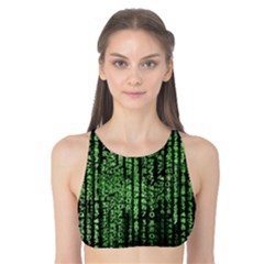 Matrix Technology Tech Data Digital Network Tank Bikini Top by Wegoenart