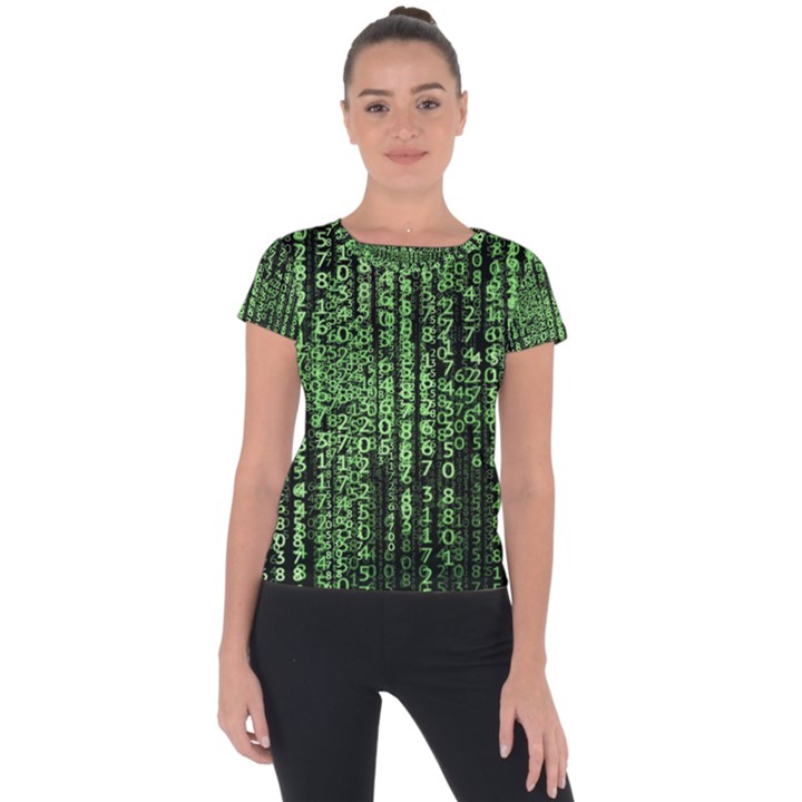 Matrix Technology Tech Data Digital Network Short Sleeve Sports Top 