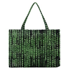 Matrix Technology Tech Data Digital Network Zipper Medium Tote Bag by Wegoenart