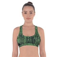 Matrix Technology Tech Data Digital Network Cross Back Sports Bra by Wegoenart