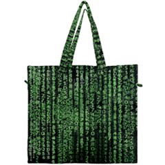 Matrix Technology Tech Data Digital Network Canvas Travel Bag by Wegoenart