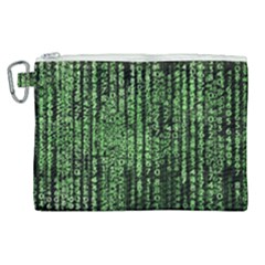 Matrix Technology Tech Data Digital Network Canvas Cosmetic Bag (xl) by Wegoenart