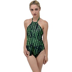 Matrix Technology Tech Data Digital Network Go With The Flow One Piece Swimsuit by Wegoenart