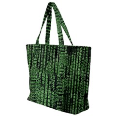 Matrix Technology Tech Data Digital Network Zip Up Canvas Bag by Wegoenart