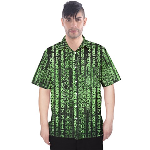 Matrix Technology Tech Data Digital Network Men s Hawaii Shirt by Wegoenart