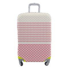 Background Pink Beige Decorative Texture Craft Luggage Cover (small) by Wegoenart