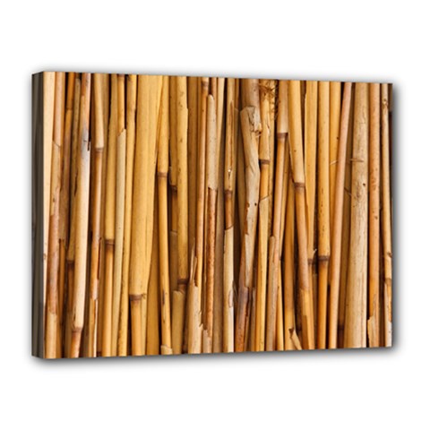 Asian Background Bamboo Canvas 16  X 12  (stretched) by Wegoenart