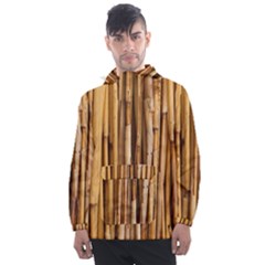 Asian Background Bamboo Men s Front Pocket Pullover Windbreaker by Wegoenart