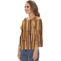 Asian Background Bamboo Cut Out Wide Sleeve Top View2