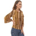 Asian Background Bamboo Cut Out Wide Sleeve Top View3