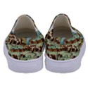 Medeival Ancient Map Fortress Island Seaport Town Kids  Canvas Slip Ons View4