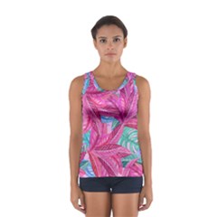 Sheets Tropical Reason Print Pattern Design Sport Tank Top  by Wegoenart