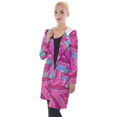 Sheets Tropical Reason Print Pattern Design Hooded Pocket Cardigan by Wegoenart