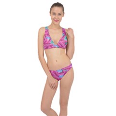 Sheets Tropical Reason Print Pattern Design Classic Banded Bikini Set  by Wegoenart