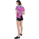 Sheets Tropical Reason Print Pattern Design Open Back Sport Tee View2