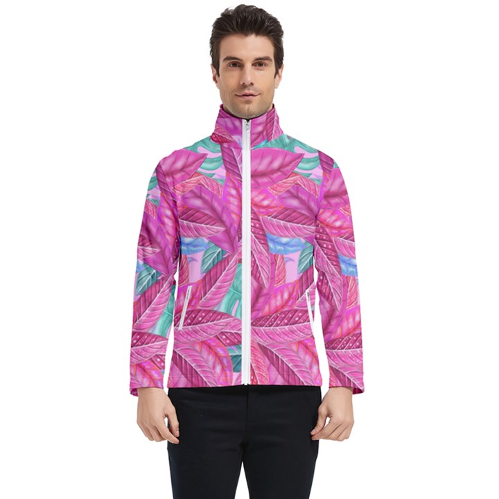 Sheets Tropical Reason Print Pattern Design Men s Bomber Jacket