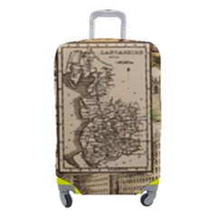 Antique Map Railway Lines Railway Train Char Luggage Cover (small) by Wegoenart