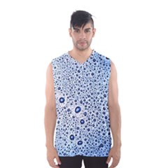 Drop Water Background Macro Splash Rain Drink Men s Basketball Tank Top by Wegoenart