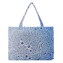 Drop Water Background Macro Splash Rain Drink Medium Tote Bag by Wegoenart