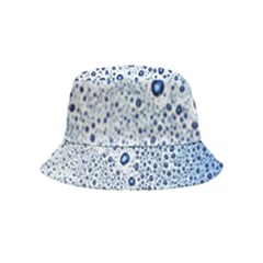 Drop Water Background Macro Splash Rain Drink Bucket Hat (kids) by Wegoenart