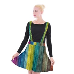 Line Rope Fiber Close Up Multicoloured Background Suspender Skater Skirt