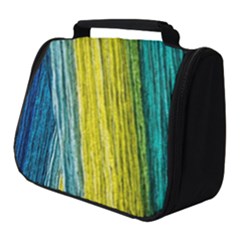 Line Rope Fiber Close Up Multicoloured Background Full Print Travel Pouch (small) by Wegoenart