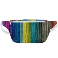 Line Rope Fiber Close Up Multicoloured Background Waist Bag  by Wegoenart