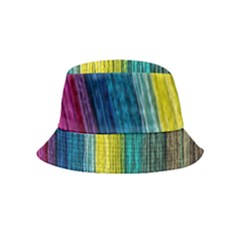 Line Rope Fiber Close Up Multicoloured Background Bucket Hat (kids) by Wegoenart