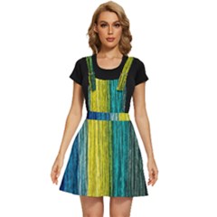 Line Rope Fiber Close Up Multicoloured Background Apron Dress by Wegoenart