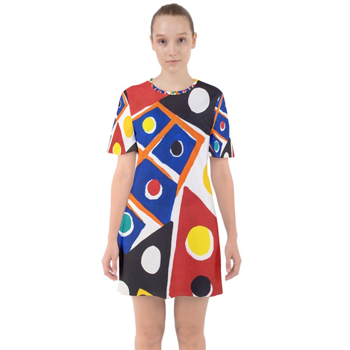 Pattern And Decoration Revisited At The East Side Galleries Sixties Short Sleeve Mini Dress