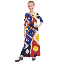 Pattern And Decoration Revisited At The East Side Galleries Kids  Quarter Sleeve Maxi Dress